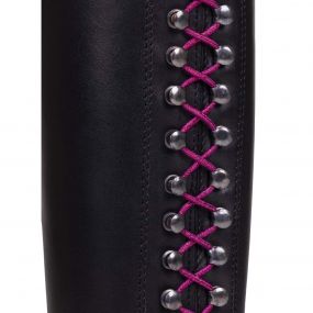 Elasticized laces glitter extra long Pink