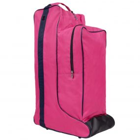 Combi boots-helmet bag Fuchsia/navy
