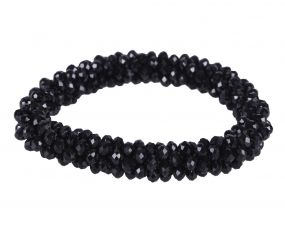 Hair scrunchie Shine Black