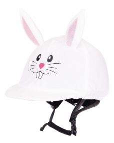 Helmet cover Easter bunny White