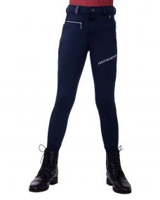 Breeches softshell Marlous Junior full grip Navy 176