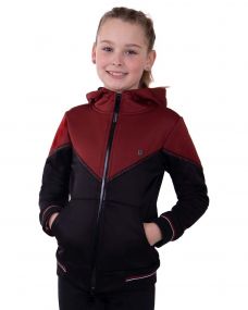 Sweat jacket Sienna Junior Black/burgundy 176