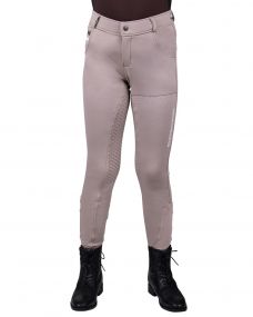 Breeches softshell Emma Junior full grip Beige 164