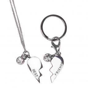 Necklace and bridle charm set Friendship Silver