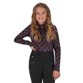Sport shirt Lize Junior Black/violet 152