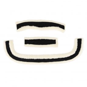 Bridle Sensisoft fur patches White Full