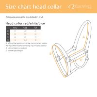 Head collar Red/white/blue
