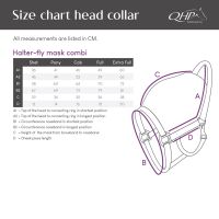 Halter-fly mask combi