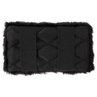 Curb chain protector fake fur