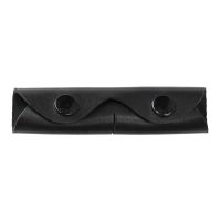 Curb chain protector leather