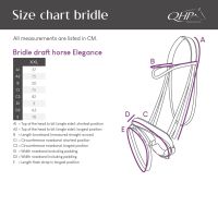 Bridle draft horse Elegance incl. reins