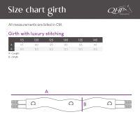 Girth with luxury stitching