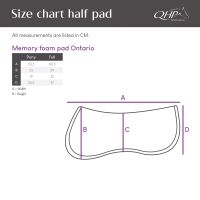 Half pad memory foam Ontario