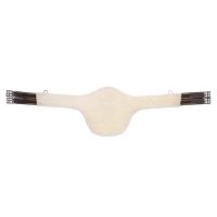 Belly guard girth with removable fur