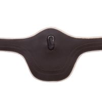 Belly guard girth with removable fur