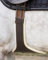 Belly guard girth with removable fur