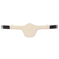 Belly guard girth with removable fur