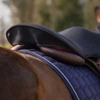 Saddle seat cover memory foam