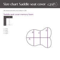 Saddle seat cover memory foam