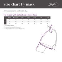 Fly Mask with detachable nose flap