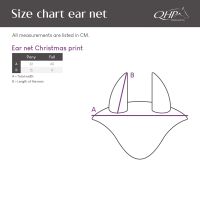 Ear net Christmas print