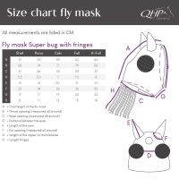 Fly mask Super bug with fringes
