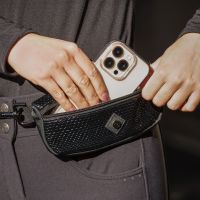 Clip-on waist bag Croco