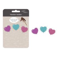 Number holder oval Hobby horse