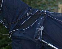 Fly driving rug with neck cover