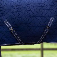 Fleece rug Embossed with detachable neck