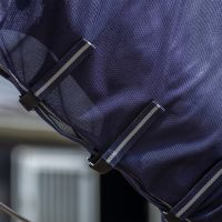 Exercise fly rug with detachable neck