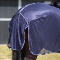 Exercise fly rug with detachable neck