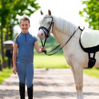 Riding tights Aubree Junior leg grip