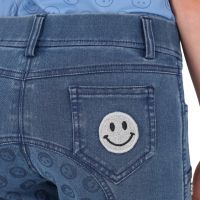 Riding tights Rosalynn Junior full grip Denim