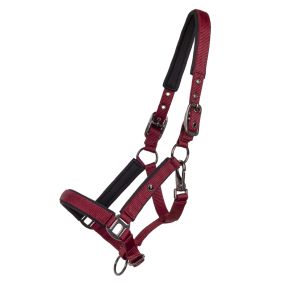 Head collar foal Deluxe Burgundy Full-foal