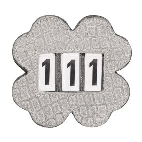 Number holder Clover Silver