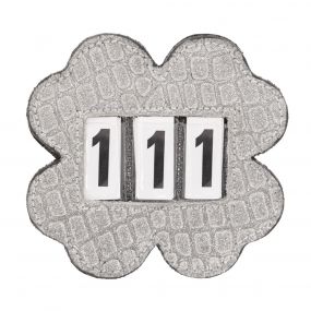 Number holder Clover Silver