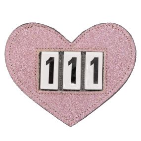 Number holder Heart Pink