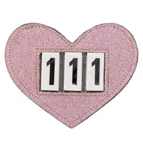 Number holder Heart Pink