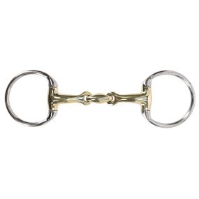 Eggbutt bit Anatomical double jointed Argentan 14.5