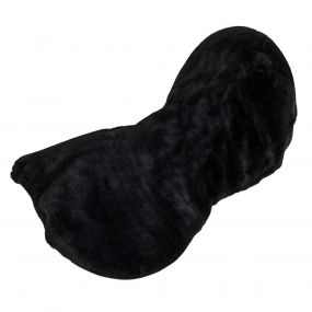 Saddle seat cover super soft Black
