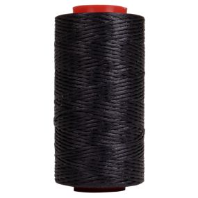Plaiting thread waxed Black
