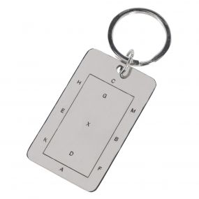 Key chain Dressage Arena Silver