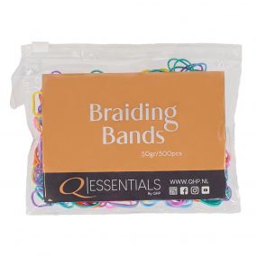 Rubber braiding bands Mix colours 50gr