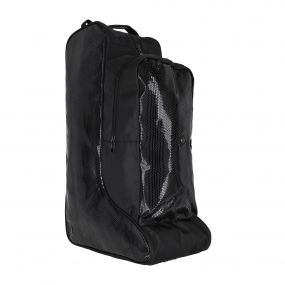Combi boots-helmet bag Croco Black