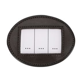 Number holder oval Hobby horse Brown