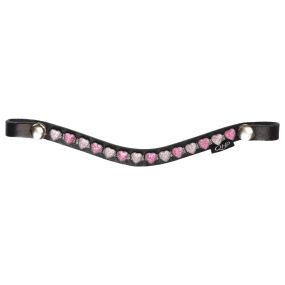Browband Love Hobby horse Pink