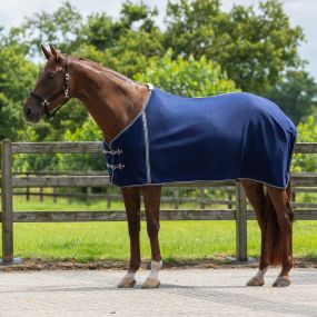 Fleece rug basic without cross surcingles Blue 215