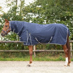 Turnout rug 600D with neck 300gr Navy 215