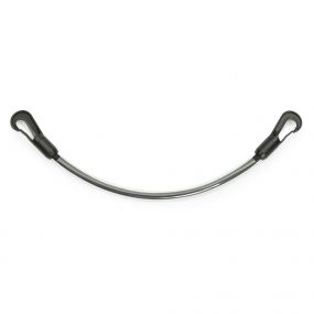 Plasticized tail cord Black 60cm